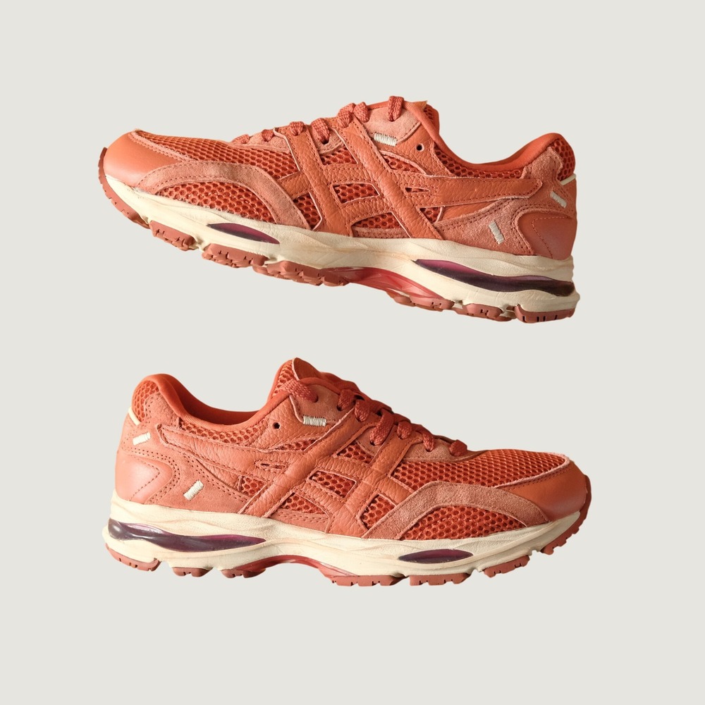 Denim Tears x ASICS Gel-MC Plus Georgia Red Clay Burnt Orange Sneakers W 7.5